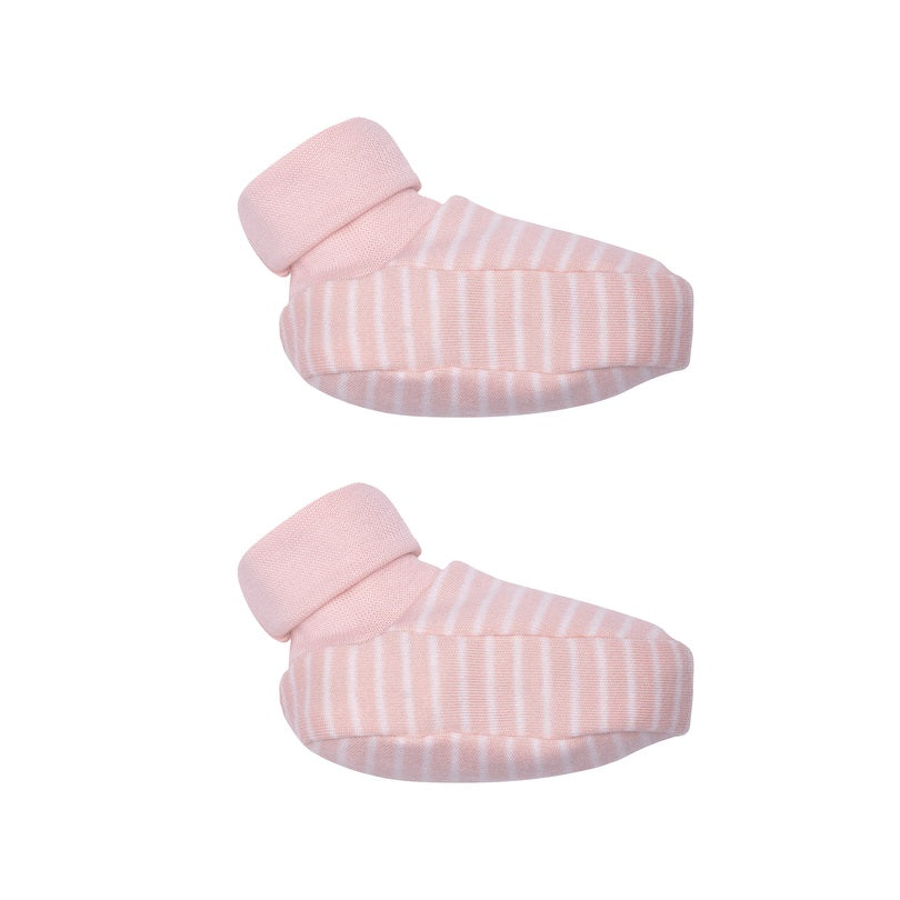 Ungbarna sokkaskór - Palid Pink Stripes
