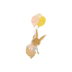 Vegglímmiðar - Rabbit Girl Airballoon