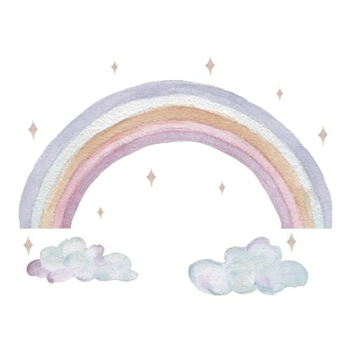 Vegglímmiðar - Fairy Rainbow